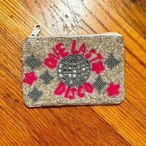 NEW disco zip change purse